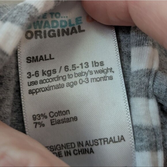 Love To Dream Swaddle Grey Zip S Small 6.5-13 Pounds - Picture 4 of 7